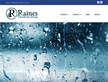 Tablet Screenshot of insurancebyraines.com